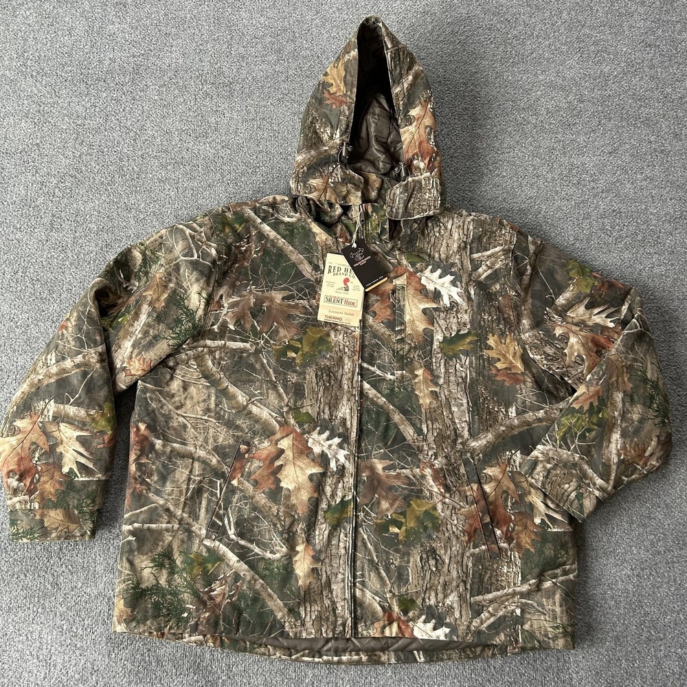 RedHead Silent-Hide Jacket Mens 3XL Camo Kanati Insulated Hooded Hunting